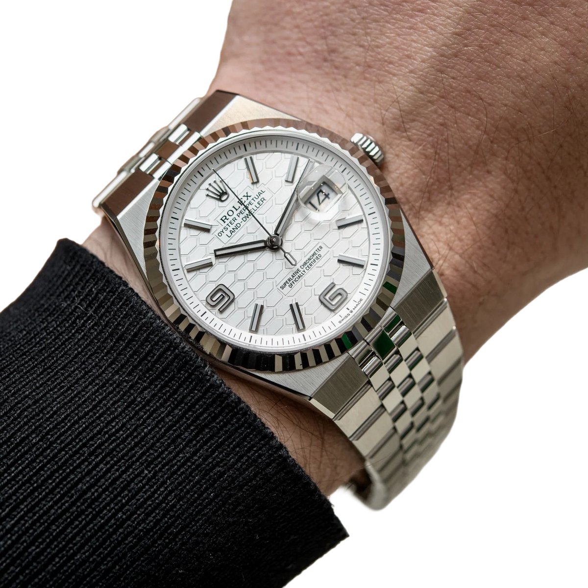 Land-Dweller 40 mm Oystersteel White Gold M127334-0001