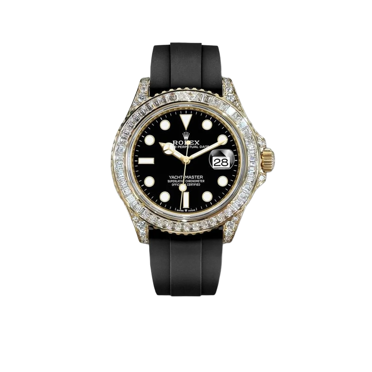 Yacht-Master 42 Yacht-master 42mm 226668 Yellow Gold Baguette Bezel Diamond
