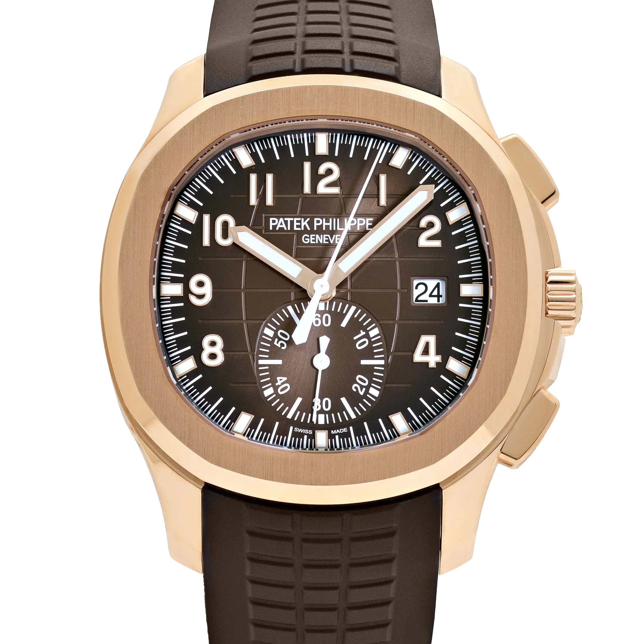 Aquanaut 42mm 5968R-001 Chronograph Rose Gold Brown Dial