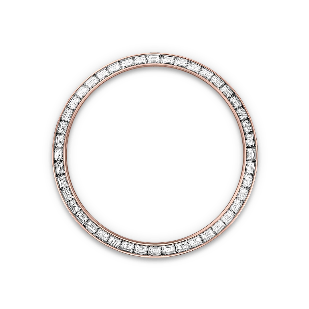 Land-Dweller Oyster 40mm Everosegold & Diamonds Intense White Honeycomb Motif Dial 127385TBR-0003