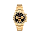 Daytona 40mm Black Dial Yellow Gold Mens Automatic Watch 116508