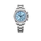 Daytona 40mm Baguette Diamond Bezel IceBlue Arabic Dial 116576TBR-0005