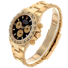 Daytona 40mm Black Dial Yellow Gold Mens Automatic Watch 116508