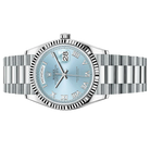 President Day-Date 36mm Platinum Ice Blue Mens Watch 128236-0008