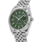 Datejust 41 126334 Stainless Steel Green Motif Dial Jubilee