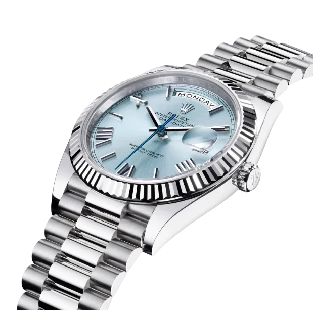 President Day-Date 40mm Ice Blue Dial Platinum Mens Watch 228236