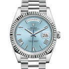 President Day-Date 40mm Ice Blue Dial Platinum Mens Watch 228236