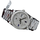 Day-Date 40 President White Gold Diamond Paved Dial with Sapphires 228349RBR