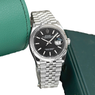 Datejust 41mm Steel White Gold Black Dial Mens Watch m126334-0018