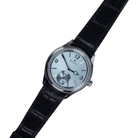 Perpetual 1908 39mm White Gold Platinum Ice Blue Dial Black Alligator Leather Strap m52506-0003