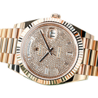 Day-Date 40mm Rose Gold Pavè Diamond Dial m228235-0036