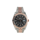 Datejust 41 126331 Rose Gold Stainless Steel Grey Motif Dial Jubilee