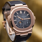 Nautilus 40mm 5712R-001 Moon Phase Power Reserve Rose Gold Brown Dial Leather Strap