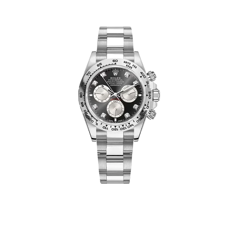 Daytona 40mm White Gold Diamonds Mens Watch 126509-0002