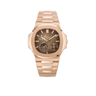 Nautilus 40mm 5712/1R-001 Moon Phase Power Reserve Rose Gold Brown Dial