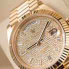 Day-Date 40 President Yellow Gold Diamond Paved Dial 228238-0054