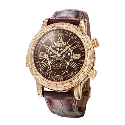 Grand Complications 44mm 6002R-001 Skymoon Tourbillon Rose Gold