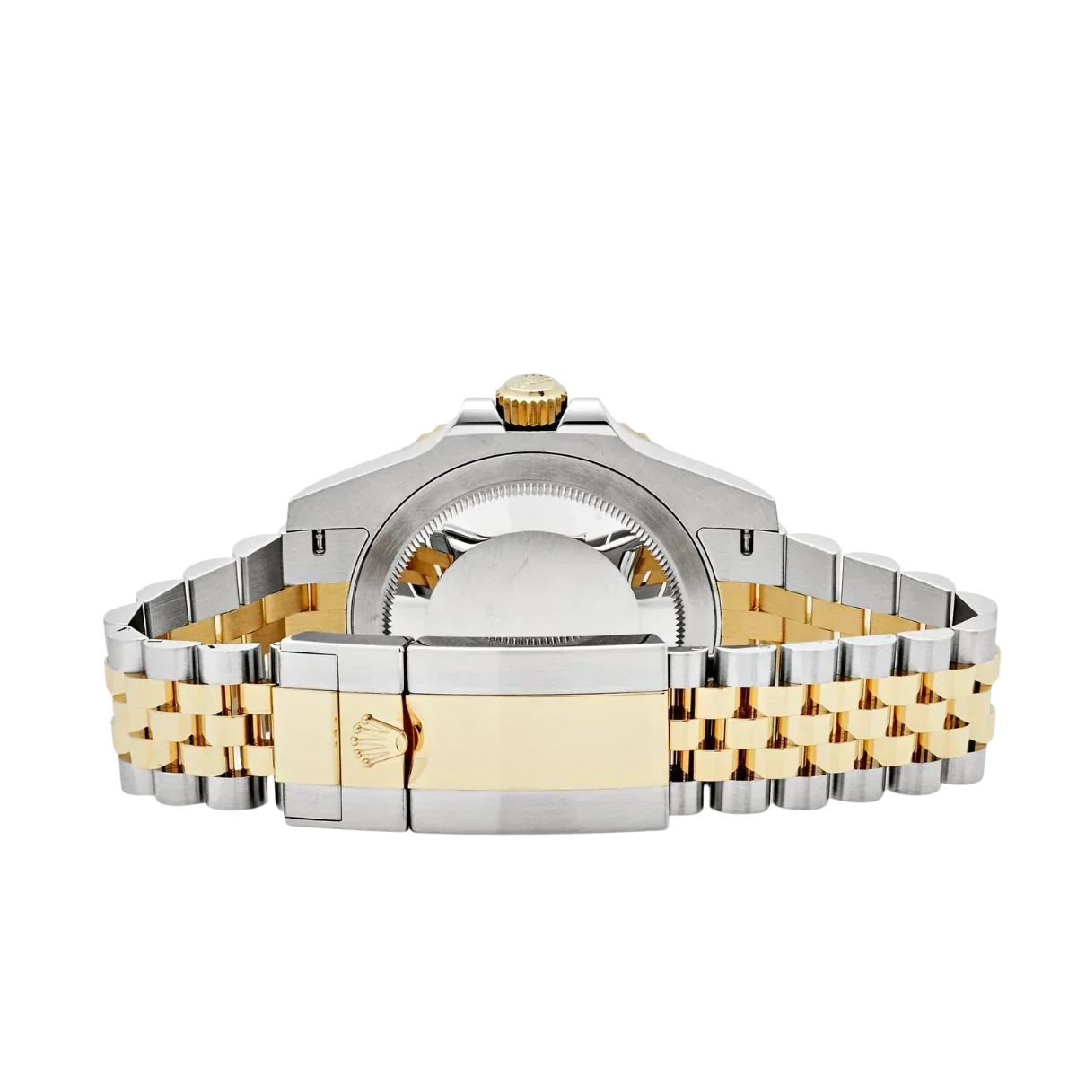 GMT-Master II  40mm Stainless Steel Yellow Gold Black Dial Jubilee 126713GRNR-0001