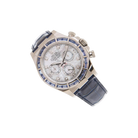 Cosmograph Daytona 40mm 116589SACI White Gold Blue Sapphire Bezel White Mother of Pearl Diamond Dial