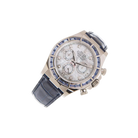 Cosmograph Daytona 40mm 116589SACI White Gold Blue Sapphire Bezel White Mother of Pearl Diamond Dial