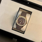 Aquanaut Luce 39mm 5268/200R-010 Rose Gold Taupe Brown Dial Diamond Bezel