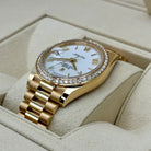 Day-Date 40 228348RBR Yellow Gold Diamond Bezel White Dial