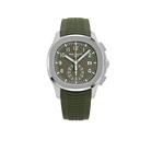 Aquanaut 42mm 5968G-010 Chronograph White Gold Khaki Green Dial