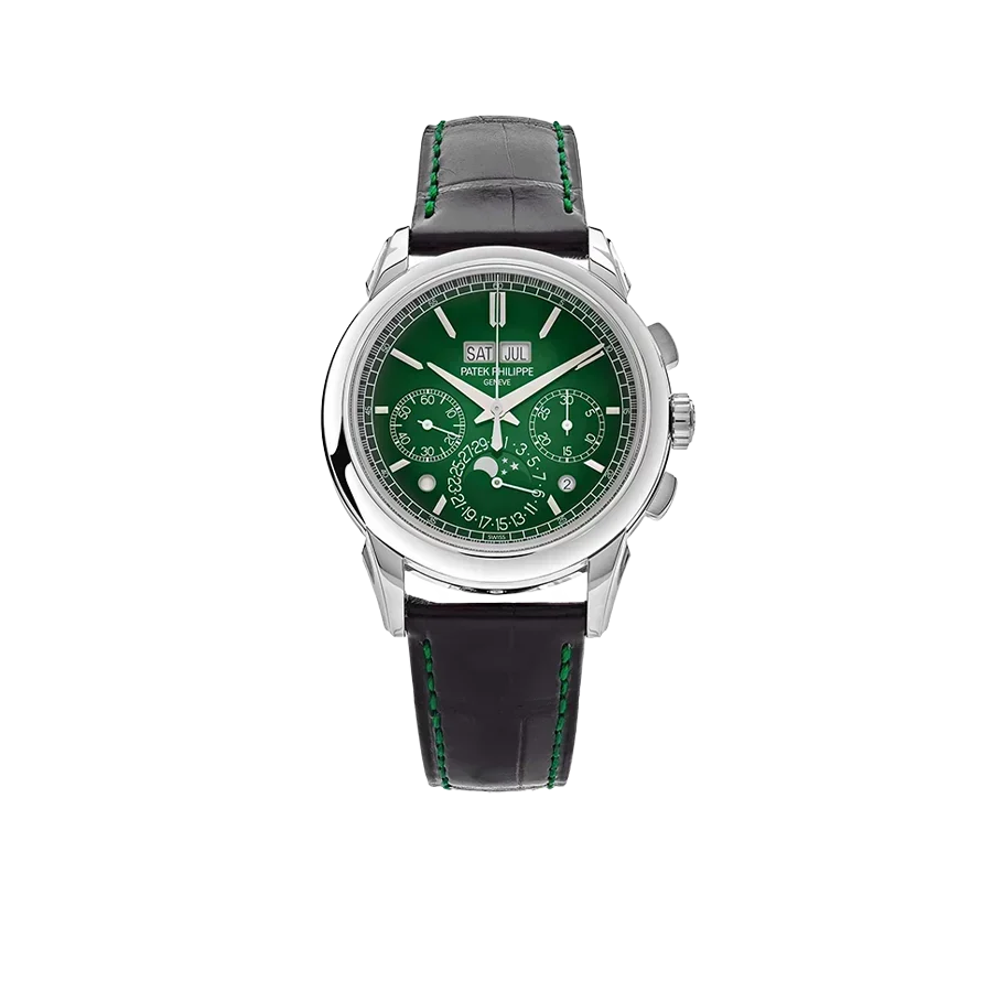 Grand Complications 41mm 5270P-014 Perpetual Calendar Chronograph Platinum Green Dial