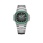 Nautilus 40mm 5711/113P-001 Platinum Charcoal Gray Dial Emerald Bezel