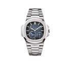 Nautilus 40mm 5712/1A-001 Moon Phase Power Reserve Stainless Steel Blue Dial