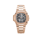 Nautilus 40mm 5980/1R-001 Chronograph Date Rose Gold Black Dial