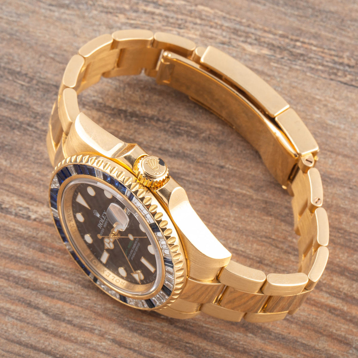 Rolex GMT-Master II 116758SA Yellow Gold Oyster Bracelet 40mm
