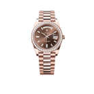 Day-Date 40mm President Rose Gold Diamond Mens Watch 228345