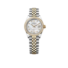 Lady-Datejust 28mm 279383RBR-0019 Oystersteel Mother of Pearl Diamond Dial Diamond Bezel Jubilee