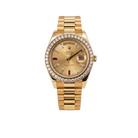 President Day-date II 41mm 218348 18k Yellow Gold Baguette Diamond & Ruby Dial