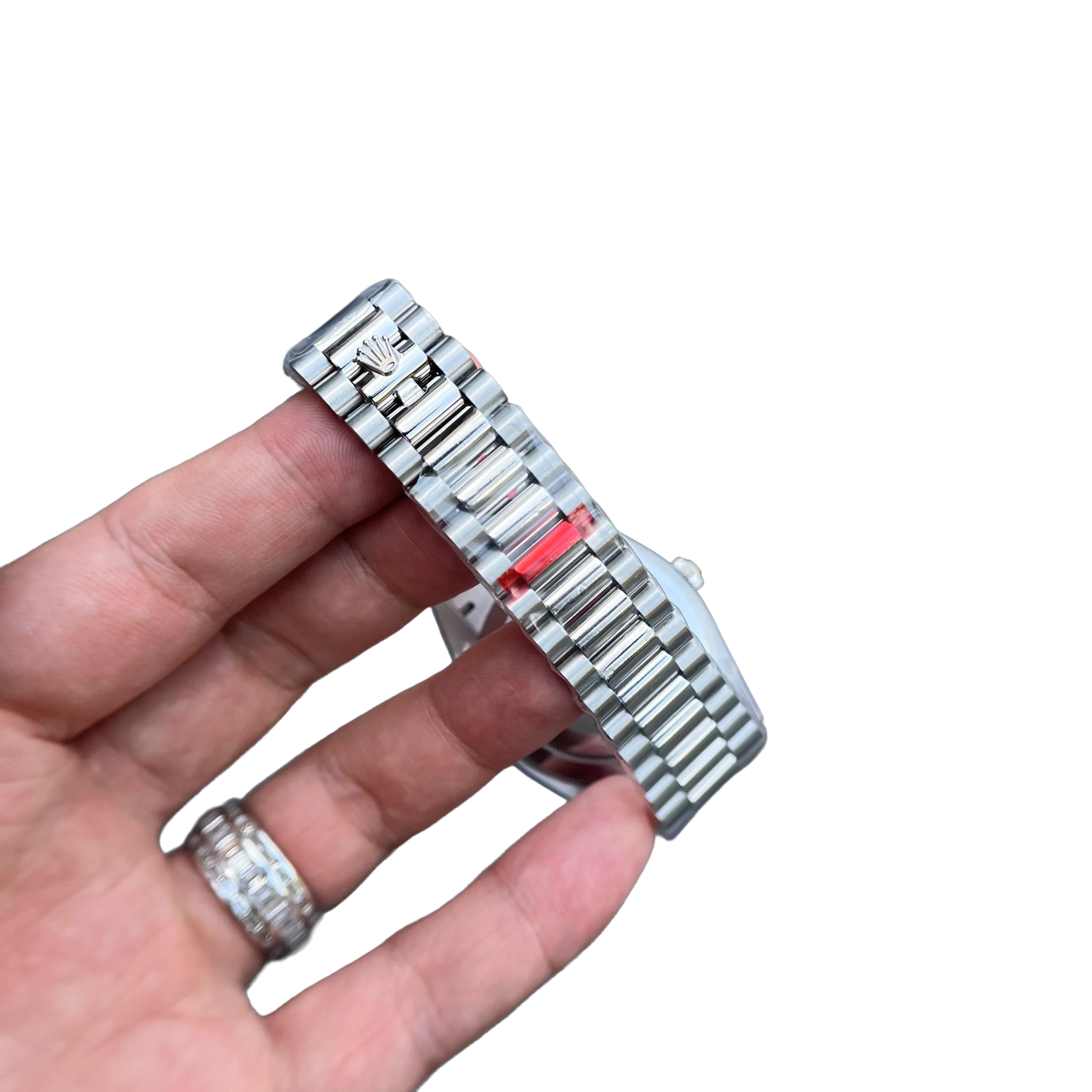 Day-Date 40mm Ice Blue Dial Baguette Set Bezel 228396TBR