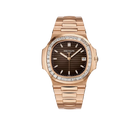 Nautilus Joaillerie 40mm 5723/1R-010 Rose Gold Brown Dial Diamond Bezel