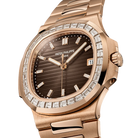 Nautilus Joaillerie 40mm 5723/1R-010 Rose Gold Brown Dial Diamond Bezel
