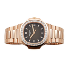 Nautilus Joaillerie 40mm 5723/1R-010 Rose Gold Brown Dial Diamond Bezel