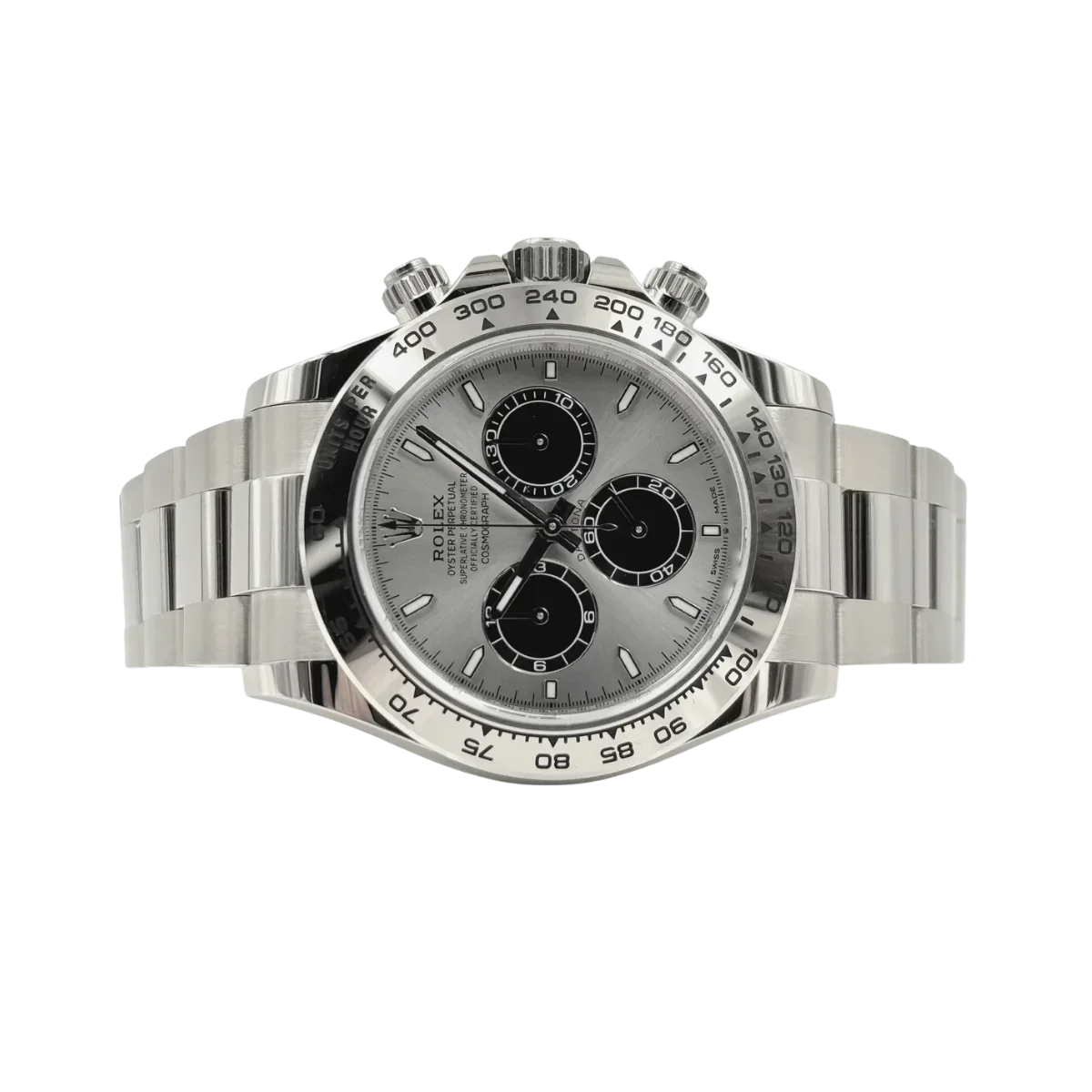 Daytona 40 mm White Gold Silver Dial Mens Watch M126509-0003