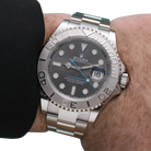 Yacht-Master 40 mm Dark Rhodium Dial, Stainless Steel Oyster Bracelet Mens Watch M126622-0001