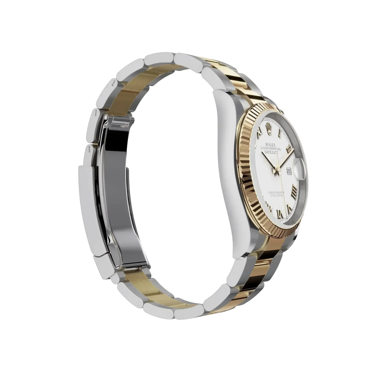 Datejust 36 mm White Dial, Yellow Rolesor 126233-0030