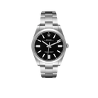 Oyster Perpetual 41mm Black Dial Steel Mens Watch 124300