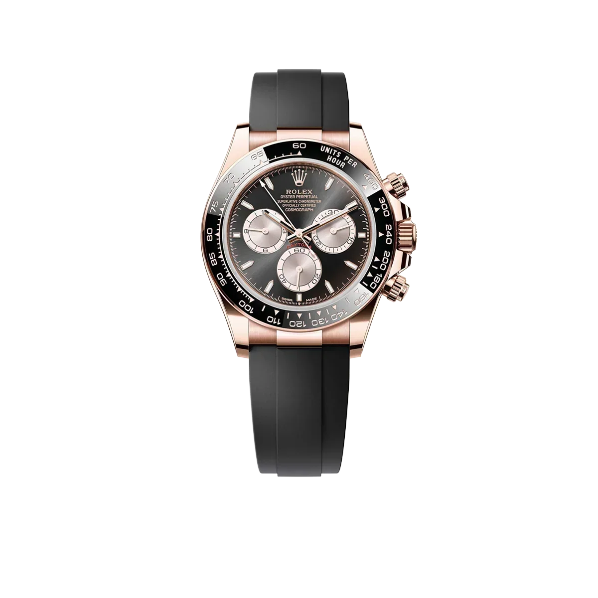 Daytona 40mm Everose Gold Bright Black and Sundust Dial M126515LN-0002