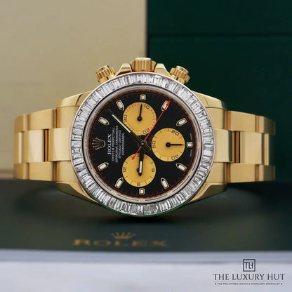 Daytona 116508 40mm 18ct Yellow Gold Black Dial Diamond