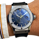 Classic Fusion Blue Titanium 42mm Diamond Benzel 542.NX.7170.LR.1104
