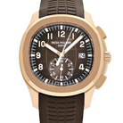 Aquanaut 42mm 5968R-001 Chronograph Rose Gold Brown Dial