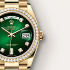 Rolex Day-Date President 36mm Yellow Gold 128348RBR Green