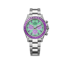 Cosmograph Daytona 'Spring' White Gold Vivid Green Dial Purple Baguette-cut Sapphires Ref.126599 SAVL