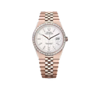 Land-Dweller Oyster 40mm Everosegold & Diamonds Intense White Honeycomb Motif Dial  127385TBR-0003